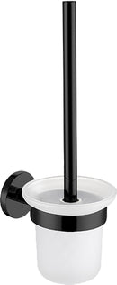 Valor Cosmo Toilet Brush Cleaner with Holder (Material-brass, Color-matte black))