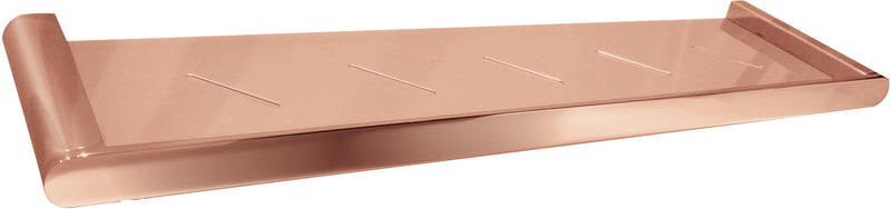 Valor Rafa Hanging Shelve Glass Shelf (Material-brass, Color-brushed rose gold)