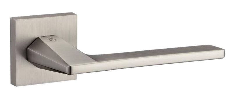 ORO & ORO 092-15E+S7260-24S+SKNC-70 Sienna Handle on Square Rose, Mortise Sash Lock , Cylinder ( Matte Satin Nickel)