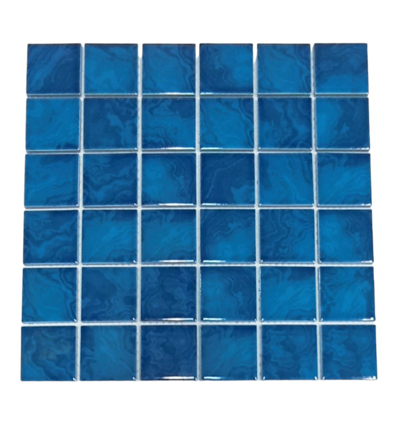 Amarra Cobalt Cloud Pool Tiles 30.6x30.6cm