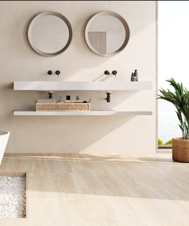 Colorker 30.5 x 60.5cm Wells Cream Matte