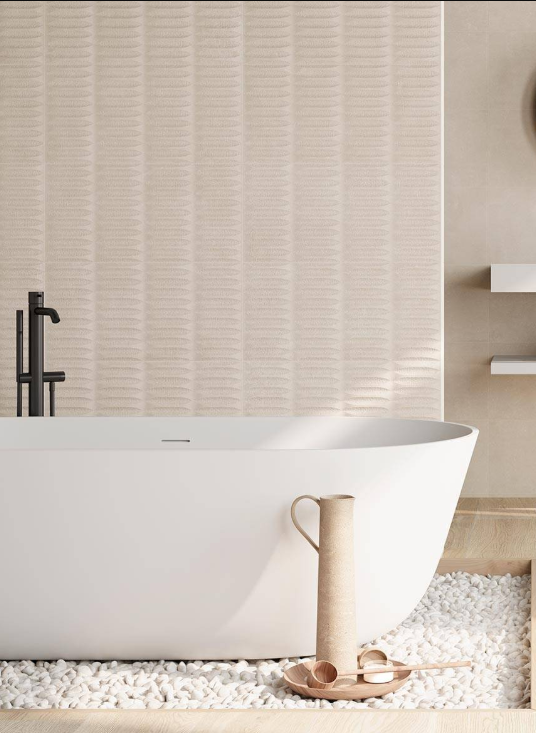 Colorker 30.5 x 60.5cm Wells Decor Cream Matte