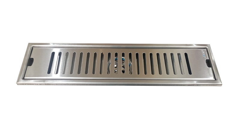 JBRENT SUS304 Extended Floor Drain 10cm X 40cm JEF-1040s Satin