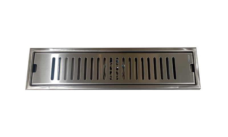 JBRENT SUS304 Extended Floor Drain 10cm X 40cm JEF-1040s Satin