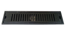 JBRENT SUS304 Extended Floor Drain 10cm X 40cm JEF-1040B Black