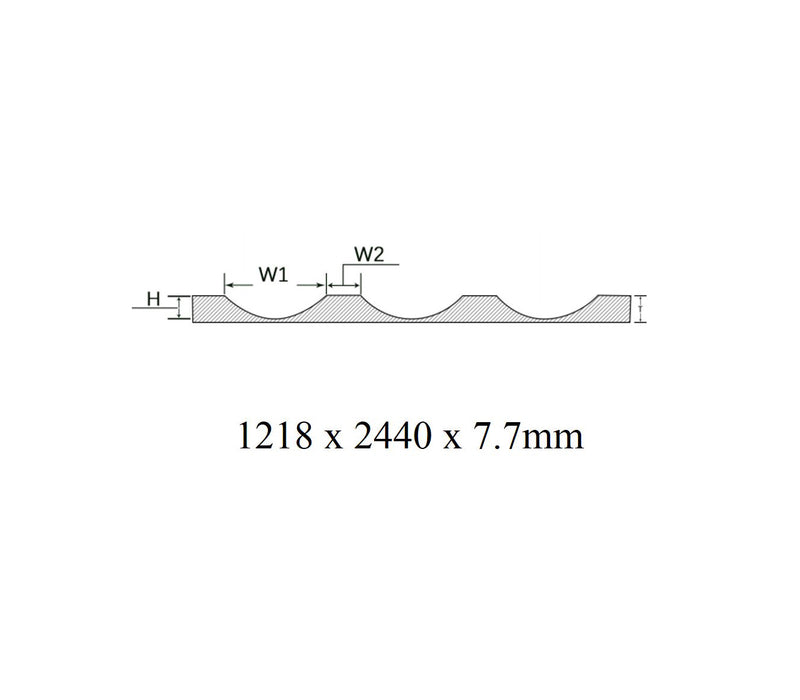 MAI-7 Maison Flexiflute 1218 x 2440 x 7.7mm