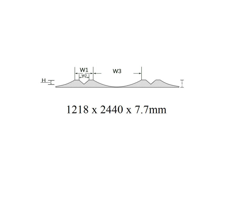 MAI-8 Maison Flexiflute 1218 x 2440 x 7.7mm