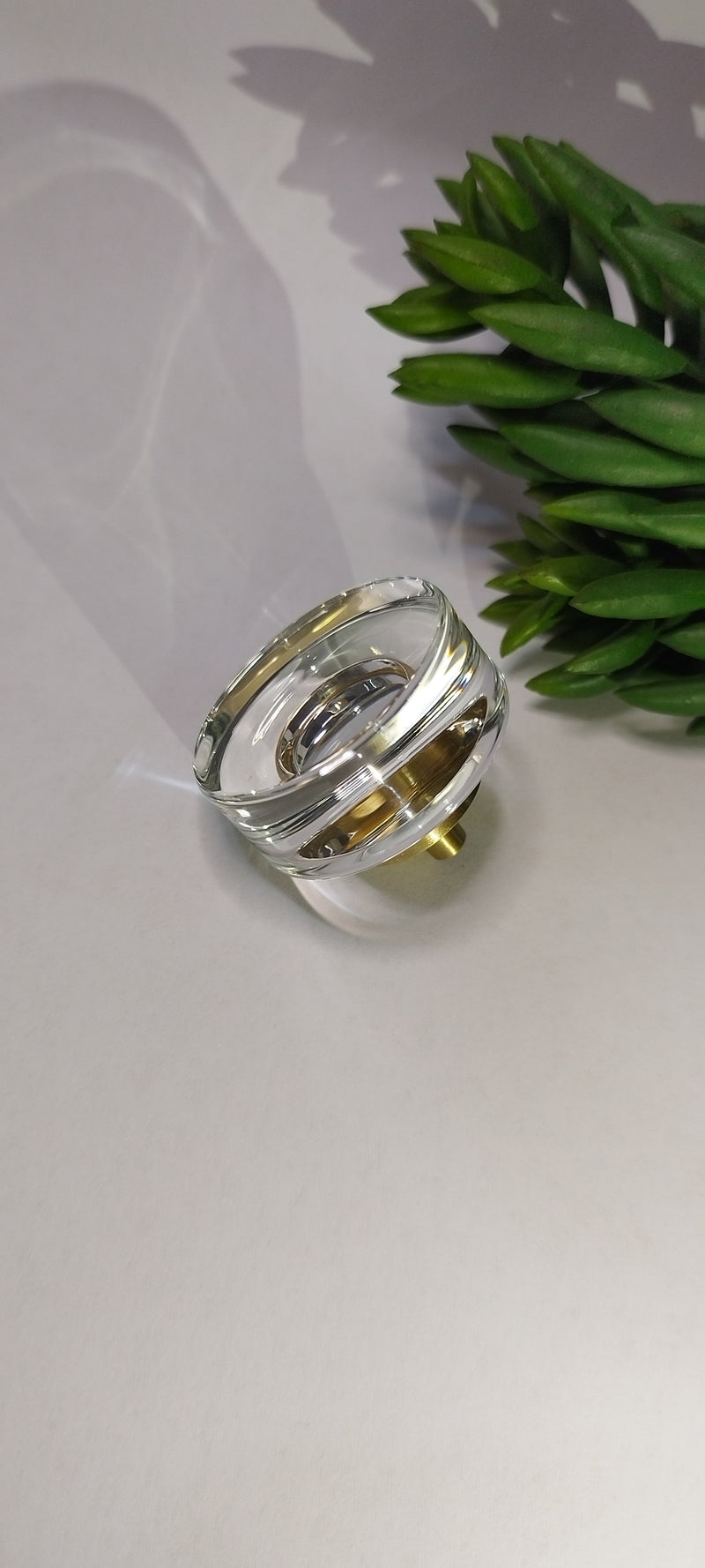 Estelle Clear Crystal Cabinet Handle Knob 39mm