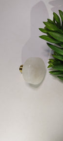 Celeste White Quartz Cabinet Handle Knob 30mm