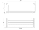 Valor Rafa Double Towel Rack - Brushed Rose Gold