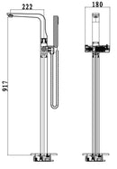 Valor Lana Bathtub Mixer (Material-brass, Color-matte black)