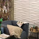 WALL ART 3D PANEL 50x50 waves 1