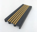 PVC STAIR NOSING (42MM X 8 FT.) HARD-REG Black-Beige