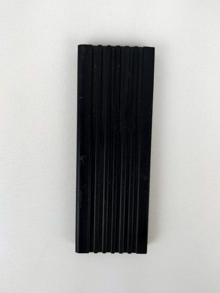 PVC STAIR NOSING (42MM X 8 FT.) HARD-REG Black