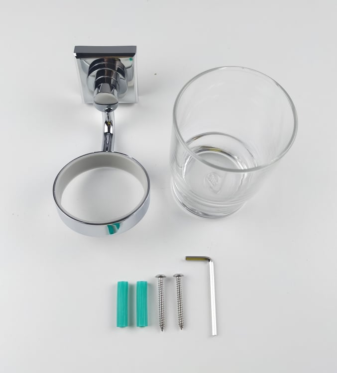 ROFEN-BATHROOM ACC. - CM41 glass hldr cp