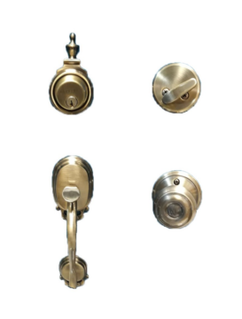 SCHLAGE HANDLESET-MAIN ENT. F360   BOW/GEO 609 AB