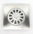 FLOOR DRAIN - FLEXCO U.S.A (OLD) 6x6 stainless  w/bell trap