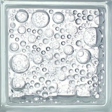 THAI GLASS BLCKS CLR N-008 water bubbles
