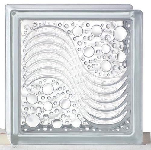 THAI GLASS BLCKS CLR N-013 ocean wave