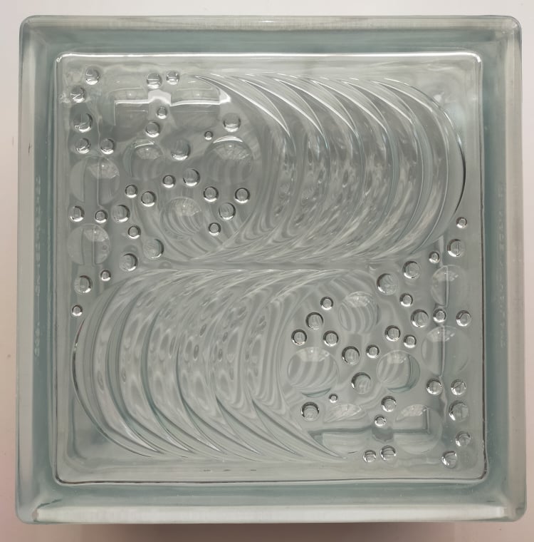 THAI GLASS BLCKS CLR N-013 ocean wave
