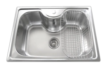 Creston S/S Kit. Sink W/Fit. CK6845 27"x18"sgl bowl