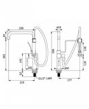 VRH KITCHEN FAUCET HFESP.1001A8 MARATHON w/inlet