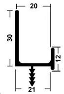 SISTEMA 32 ALUM. GRAB HANDLE S32 ALP218   3.0m