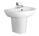 HCG HALF/PED TITAN LAVATORY LF61S white
