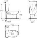 ^American Standard ELONG WC/DFPB UNILINE-R 2885 white