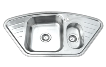 CRESTON S/S KIT. SINK  W/FIT. CK9650S 38"x20" w/drainboard s