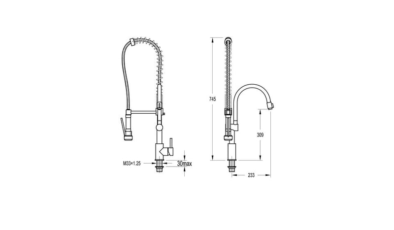 FLOVA KITCHEN FAUCET FH8727-D11 w/pullout spryhead