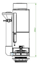 SIAMP TANK PARTS MSELTV dual flush outlet valve