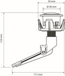 SIAMP TANK PARTS BT30 single flush button