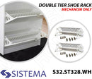SISTEMMA DBL.TIER SHOE RACK S32.ST.328.white