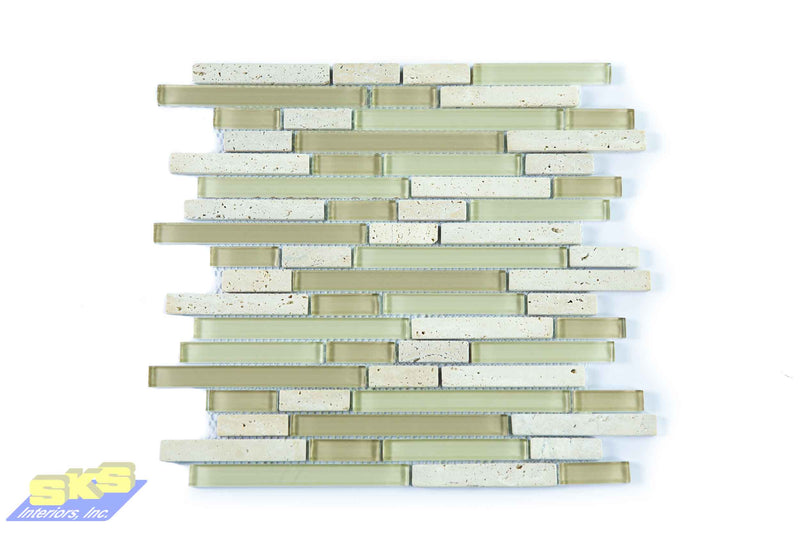 Cotto 30x30 (12x12) glass tile Lysanner Marfil