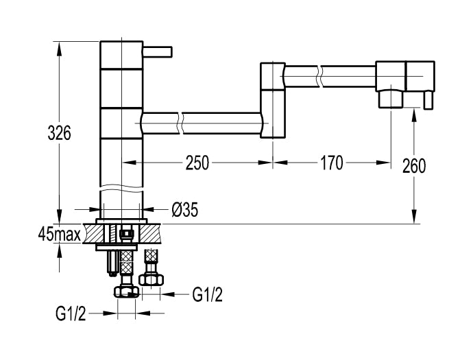 FLOVA KITCHEN FAUCET FH8729-639 sgl lvr sink mixer