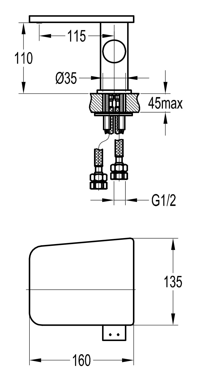 FLOVA LAVATORY FAUCET FH9888-D86 sgl lvr basin mixer