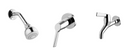 American Standard WINSTON BATHMIXER T605-21 in-wall shower (lever)