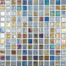 Vidrepur Glass Mosaics 25x25mm Shell Saphire