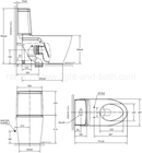 ^American Standard ACACIA F CC VORTEX 2307 white