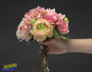 Faux Flowers CH0650-P Fan Columbine & Hydrangea Pink