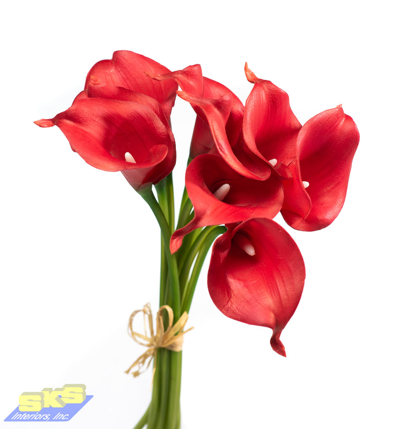 Faux Flowers CH1081-R Calla Lily Red