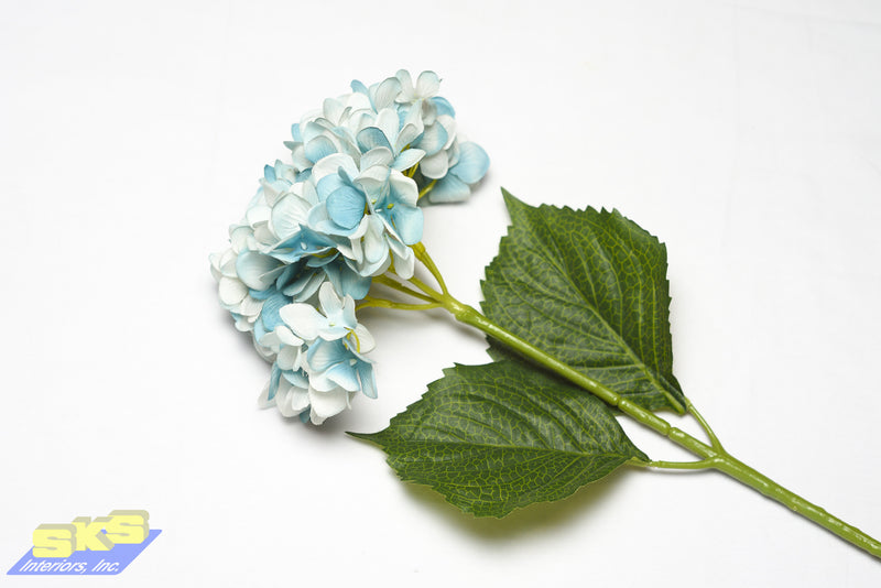 Faux Flowers Light Blue Hydrangea