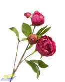 Faux Flowers Fuchsia Pink Mini Peonies Short