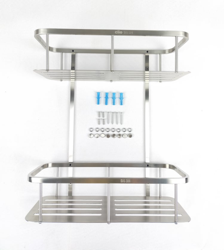 CLIO CL4007 DOUBLE LAYER SHELF (SUS304,SS)