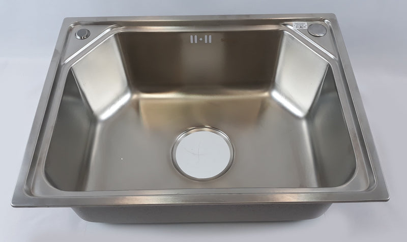 SENTO S/S KITCHEN SINK W/FITTINGS NO FAUCET ST-01 580X430X220X0.9mm