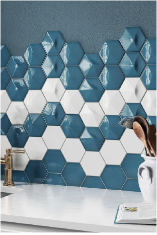 Ape Tiles Magical 3 12.4cm x 10.7cm Oberland Electric Blue