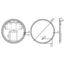 HCG FRAMELESS GLASS MIRROR BA893P W/Backlight 600mm Round and Defogger pad KS001