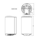 HCG HANDRYER HD4003 Brushed stainless steel automatic AC220V 50/60Hz with carbon brush motor and HEPA filter