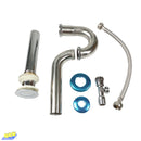 American Standard Stainless P-Trap with pop-up Flexible Hose and Angle Valve 15200000